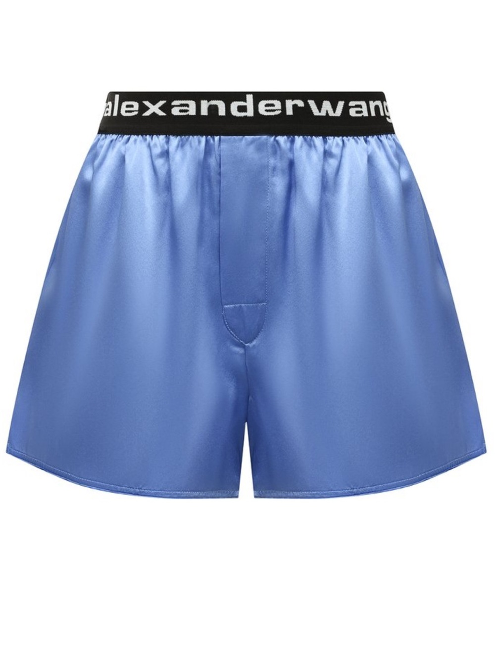 Alexander Wang Light Blue Satin Shorts